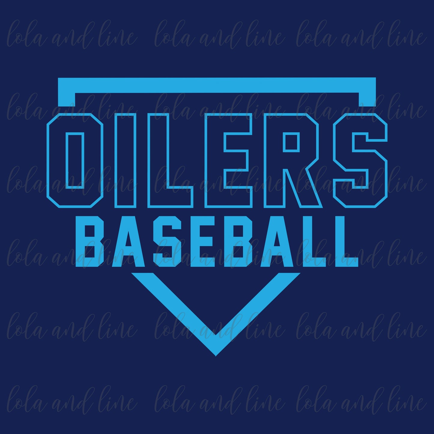 Oilers Baseball {navy tees}