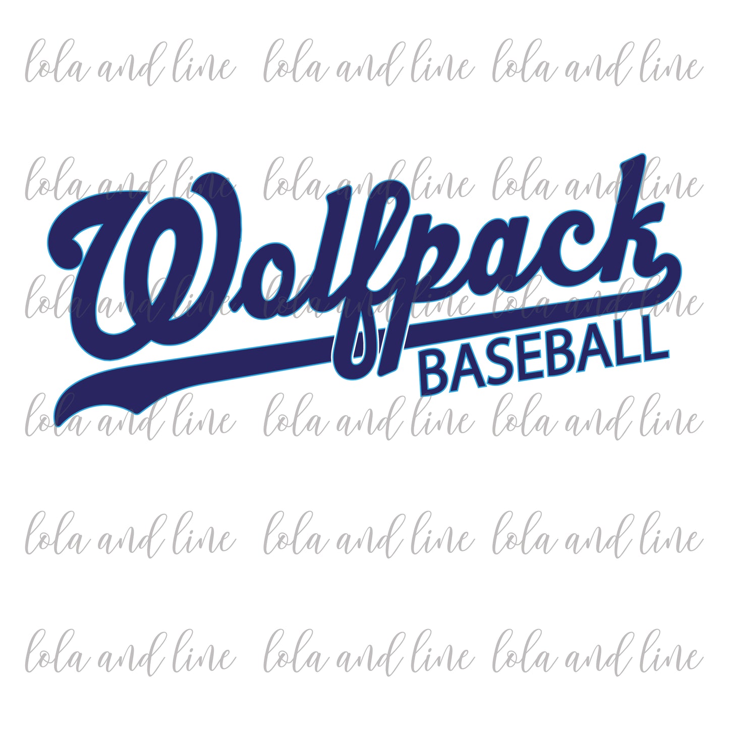 Wolfpack Script {Short Sleeve Reg Cotton Tee}