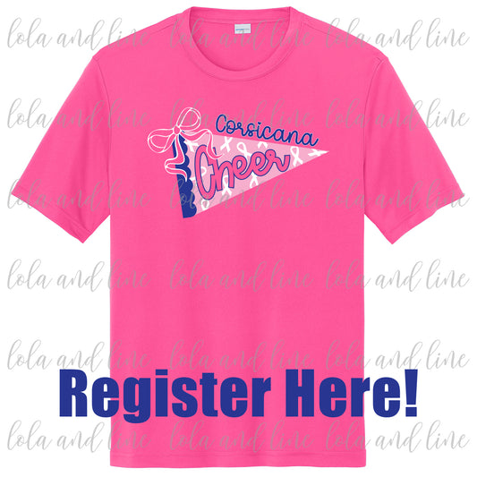 REGISTRATION - CHS Cheer Clinic (includes a tshirt!)