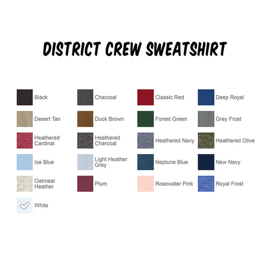 PREMIER REALTY ~ DISTRICT CREW SWEATSHIRT