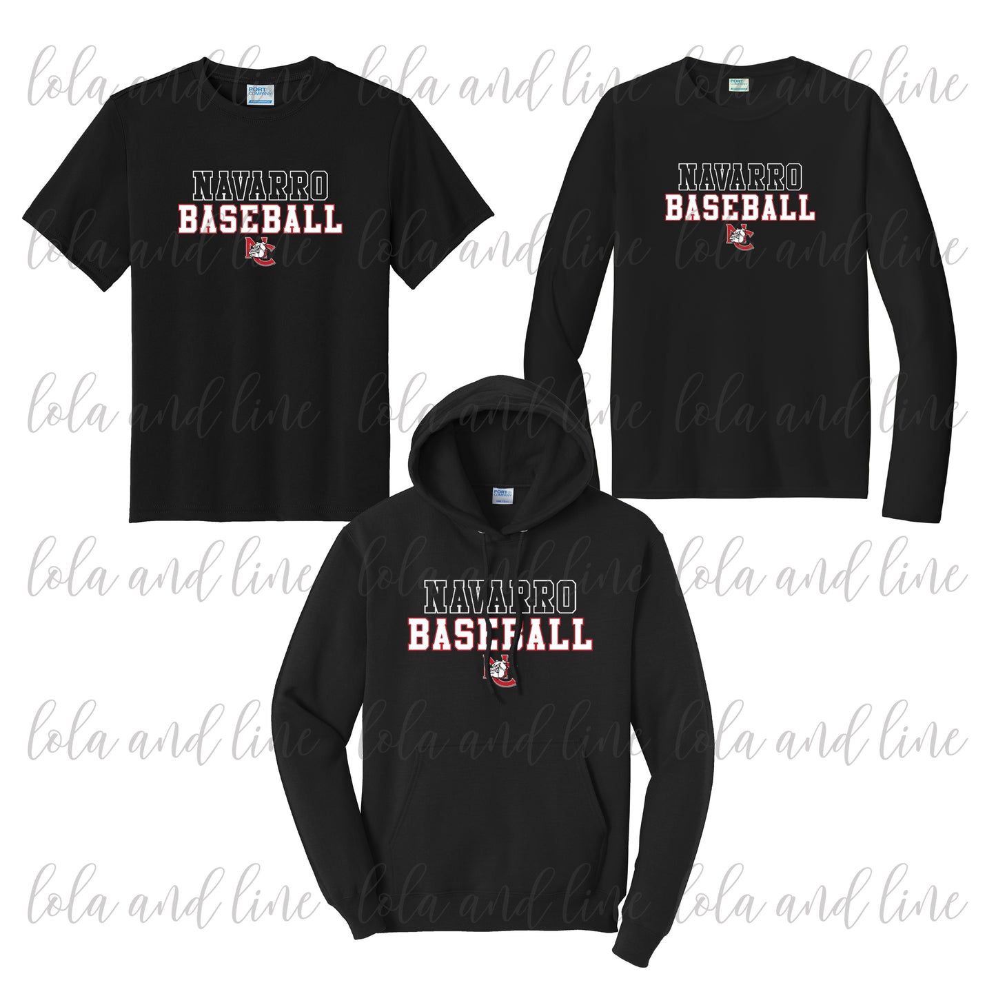 Navarro Baseball (Black) - Youth & Adult