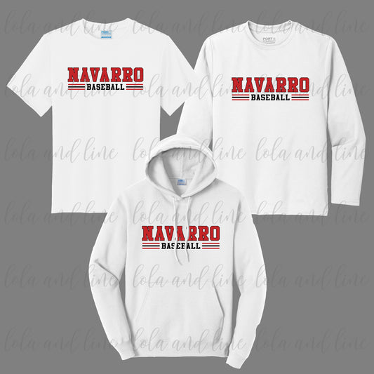 Navarro Baseball 2 (White) - Youth & Adult