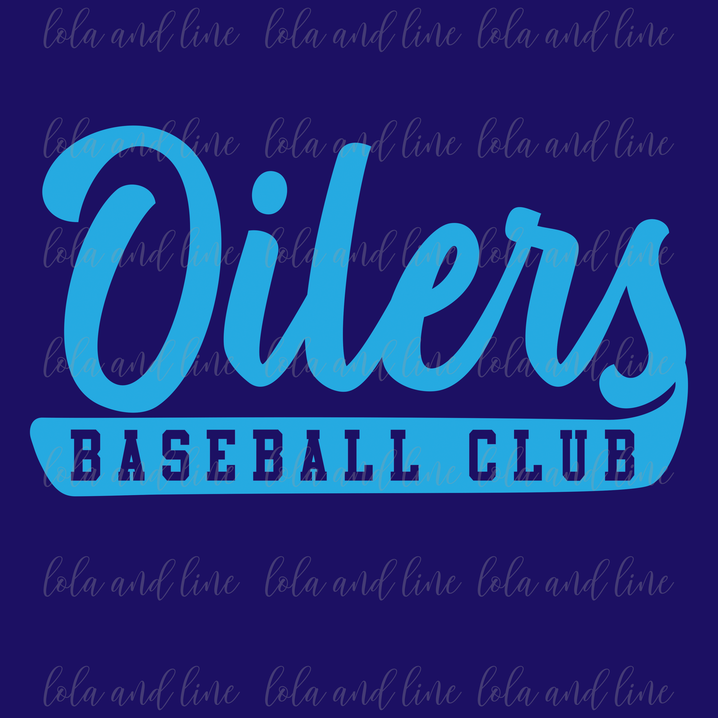Oilers Script (white & navy tees!)