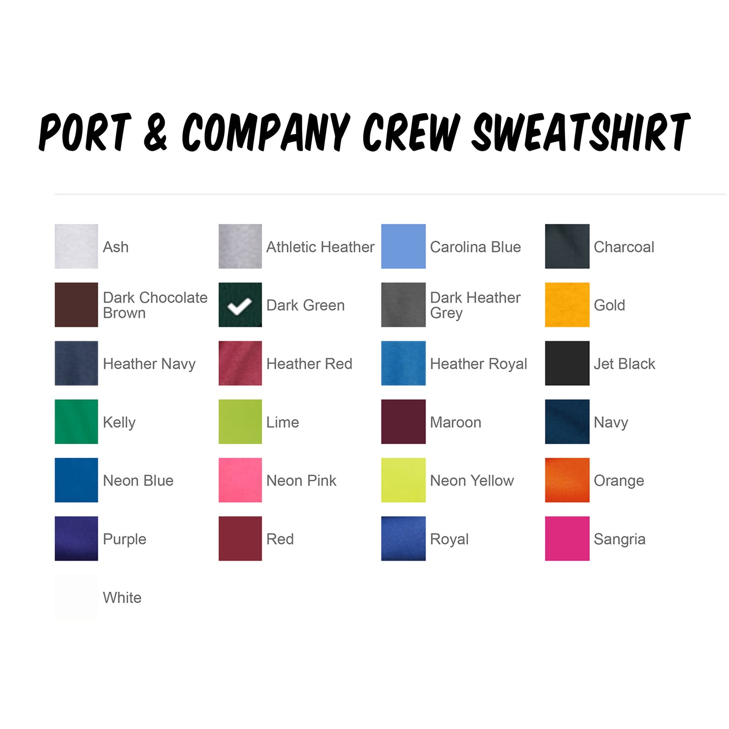 PREMIER REALTY ~ PORT & COMPANY CREW SWEATSHIRT