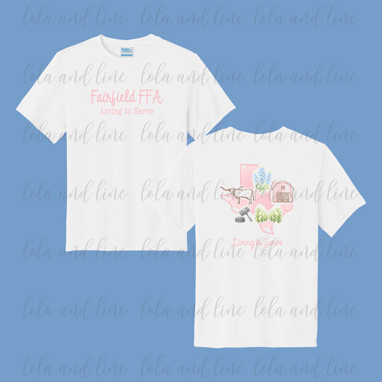 Pink TX FFA - White