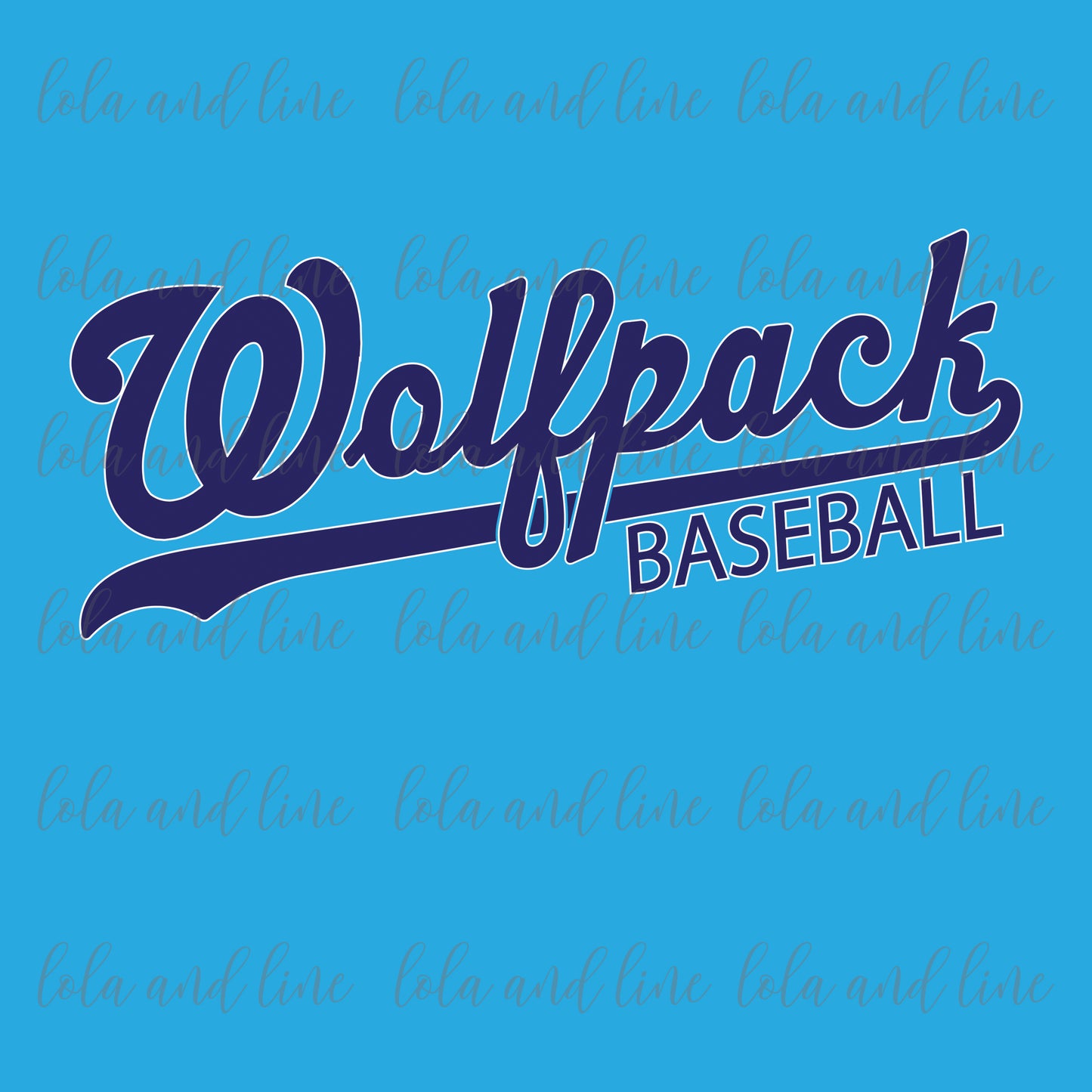 Wolfpack Script {Short Sleeve Reg Cotton Tee}