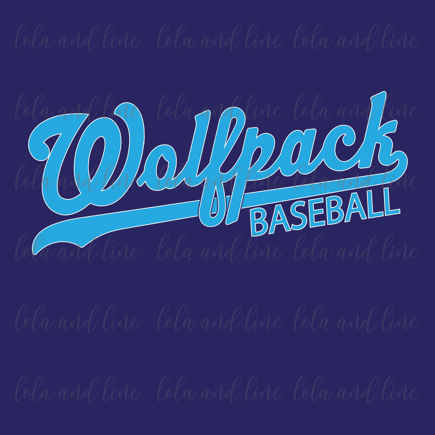 Wolfpack Script {Short Sleeve Reg Cotton Tee}